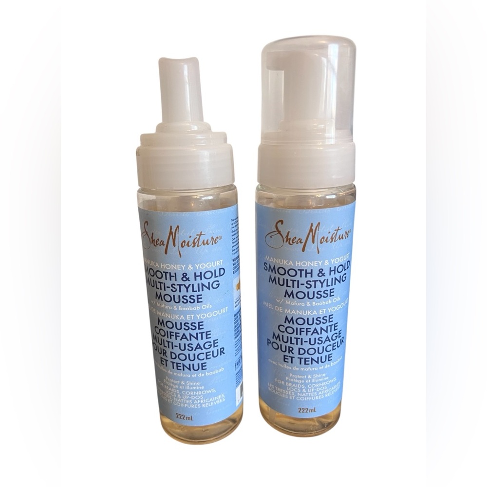 SheaMoisture Manuka Honey & Yogurt Smooth & Hold Multi-Styling Mousse – Bundle